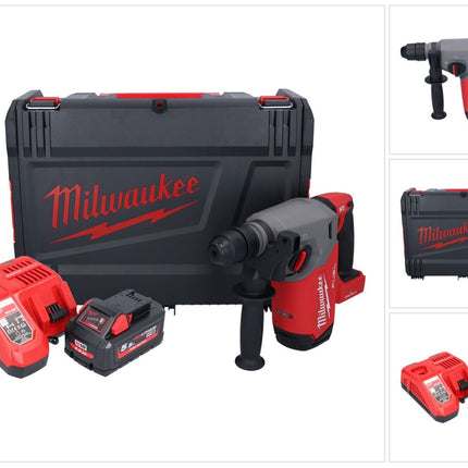 Milwaukee M18 ONEFHX-551X Martillo combinado sin cable 18 V 2.5 J SDS-Plus Brushless + 1x batería recargable 5.5 Ah + cargador + caja HD