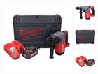 Milwaukee M18 ONEFHX-551X Martillo combinado sin cable 18 V 2.5 J SDS-Plus Brushless + 1x batería recargable 5.5 Ah + cargador + caja HD