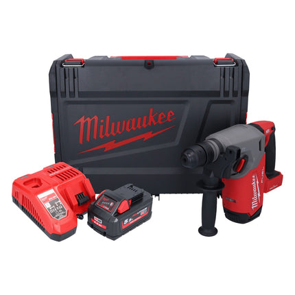 Milwaukee M18 ONEFHX-551X Martillo combinado sin cable 18 V 2.5 J SDS-Plus Brushless + 1x batería recargable 5.5 Ah + cargador + caja HD