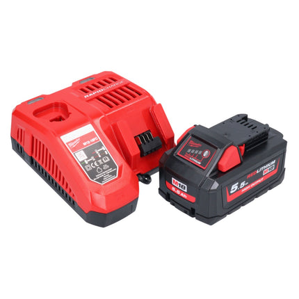 Milwaukee M18 ONEFHX-551X Martillo combinado sin cable 18 V 2.5 J SDS-Plus Brushless + 1x batería recargable 5.5 Ah + cargador + caja HD