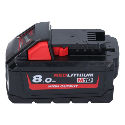 Milwaukee M18 ONEFHX-801X Akku Kombihammer 18 V 2,5 J SDS-Plus Brushless + 1x Akku 8,0 Ah + HD-Box - ohne Ladegerät