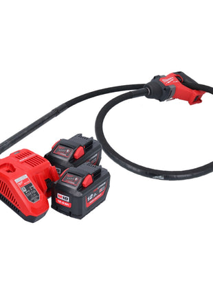 Milwaukee M18 FCVN24-122 Akumulatorowy wibrator do betonu 18 V 2,4 m bezszczotkowy + 2x akumulator 12,0 Ah + ładowarka