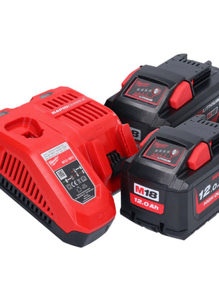 Milwaukee M18 FCVN24-122 Akumulatorowy wibrator do betonu 18 V 2,4 m bezszczotkowy + 2x akumulator 12,0 Ah + ładowarka