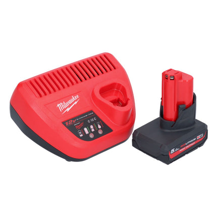 Milwaukee M12 FDSS-501X Akku Punktschleifer 12 V 88,8 x 63,5 mm Brushless + 1x Akku 5,0 Ah + Ladegerät + HD-Box