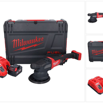 Milwaukee M18 FROP21-501X Akku Exzenter Polierer 18 V 150 mm Brushless + 1x Akku 5,0 Ah + Ladegerät + HD-Box