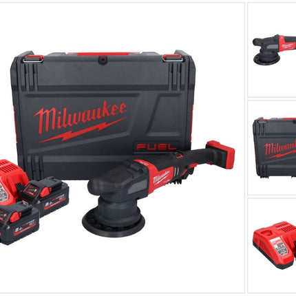 Milwaukee M18 FROP21-802X Akku Exzenter Polierer 18 V 150 mm Brushless + 2x Akku 8,0 Ah + Ladegerät + HD-Box