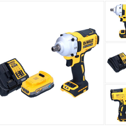DeWalt DCF 892 E1 Akku Schlagschrauber 18 V 812 Nm 1/2" Brushless + 1x Powerstack Akku 1,7 Ah + Ladegerät