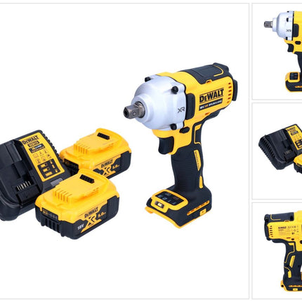 DeWalt DCF 892 P2 cordless impact wrench 18 V 812 Nm 1/2" brushless + 2x rechargeable battery 5.0 Ah + charger