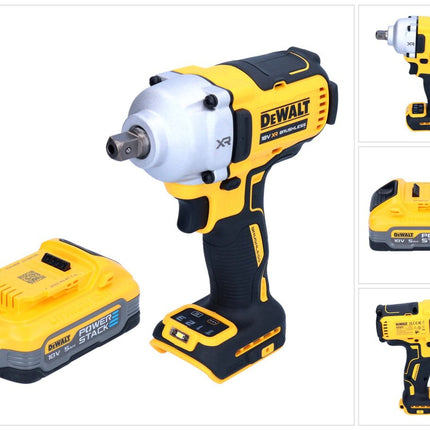DeWalt DCF 892 N cordless impact wrench 18 V 812 Nm 1/2" brushless + 1x Powerstack battery 5.0 Ah - without charger