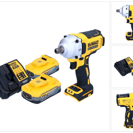 DeWalt DCF 892 H2 Clé à choc sans fil 18 V 812 Nm 1/2" Brushless + 2x Powerstack batterie 5,0 Ah + chargeur