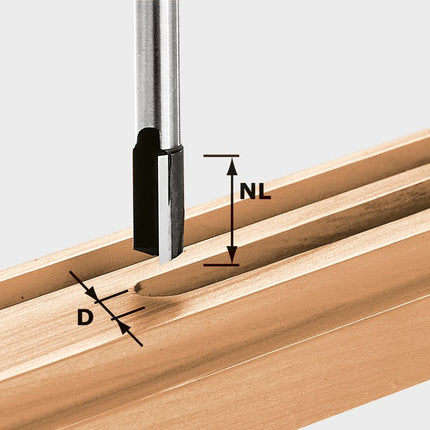 Festool HW S8 D16/30 Fresa per frese 16 x 30 x 65 x 8 mm ( 490967 ) per frese OF 900, OF 1000, OF 1010, OF 1010 R, OF 1400, OF 2000, OF 2200