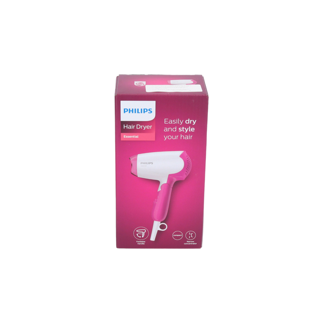 Philips BHD 003/00 DryCare Essential Haartrockner 1400 Watt weiß / rosa