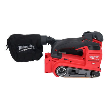 Levigatrice a nastro a batteria Milwaukee M18 FBTS75-502 18 V 75 x 457 mm brushless + 2x batteria 5,0 Ah + caricabatterie