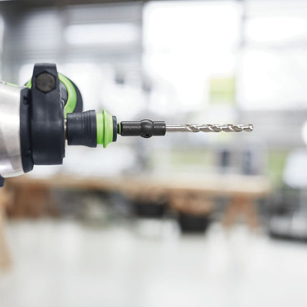 Festool HSS D 5/52 CE/M-Set Spiralbohrer ( 493425 ) für Festool Akku-Bohrschrauber und Akku-Schlagbohrschrauber mit FastFix Aufnahme und Werkzeugfutter WH-CE CENTROTEC