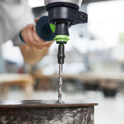 Festool HSS D 5/52 CE/M-Set Spiralbohrer ( 493425 ) für Festool Akku-Bohrschrauber und Akku-Schlagbohrschrauber mit FastFix Aufnahme und Werkzeugfutter WH-CE CENTROTEC