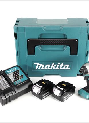 Makita DTD 153 RTJ 18 V Akku Brushless Schlagschrauber im Makpac + 2x BL 1850 B 5,0 Ah Li-Ion Akku + 1x DC 18 RC Ladegerät - Toolbrothers