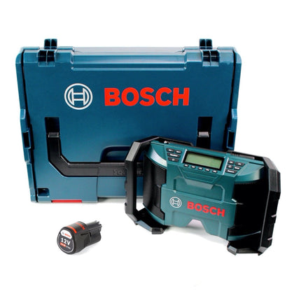 Bosch GPB 12V-10 Akku Baustellenradio 12 V Aux-In + 1x Akku 3,0 Ah + L-Boxx - ohne Ladegerät - Toolbrothers