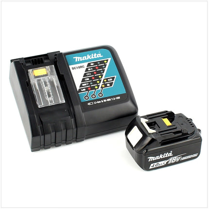 Makita DHP 483 RM1J Taladro percutor a batería 18 V en maletín Makpac 2 + 1x Batería BL 1840 + Cargador DC 18 RC