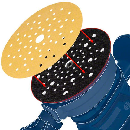 Bosch EXPERT C470 Fogli abrasivi 125 mm 8 fori G 120 50 pz. ( 2608900912 ) - per levigatrici orbitali